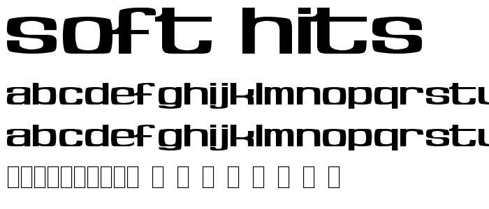 Soft Hits font