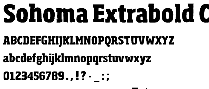 Sohoma ExtraBold Condensed font