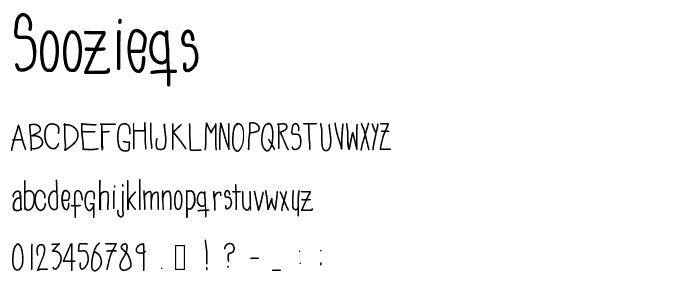 SoozieQs font