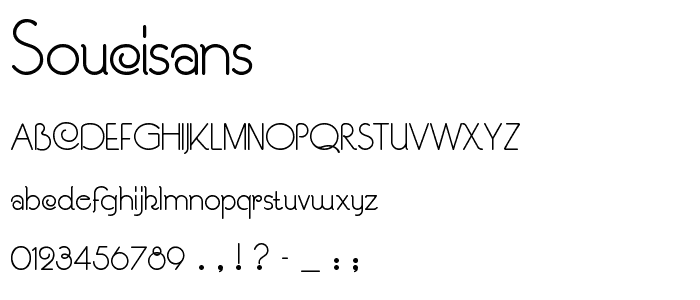 SouciSans font