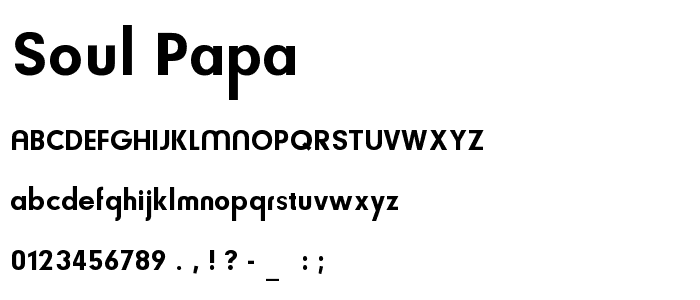 Soul Papa font