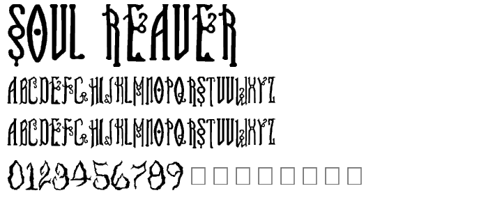 Soul Reaver font