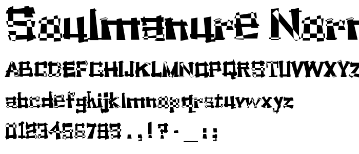 SoulManure NormaL font