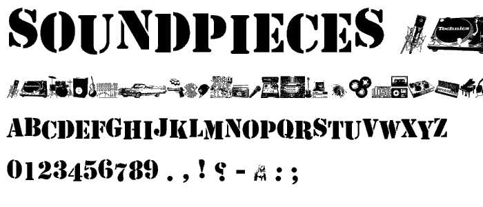 Soundpieces font