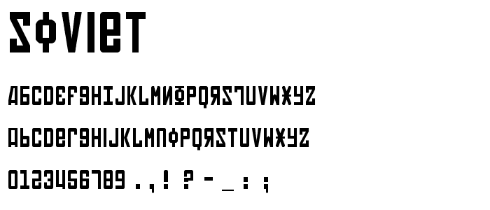 Soviet font