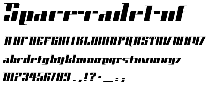 Space Cadet NF font