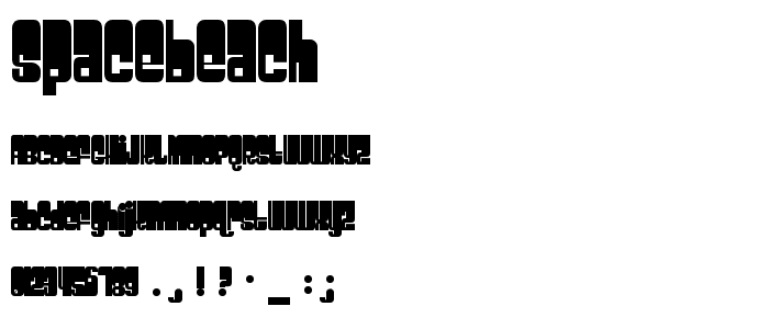 Spacebeach font