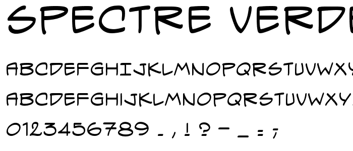 Spectre Verde BB font