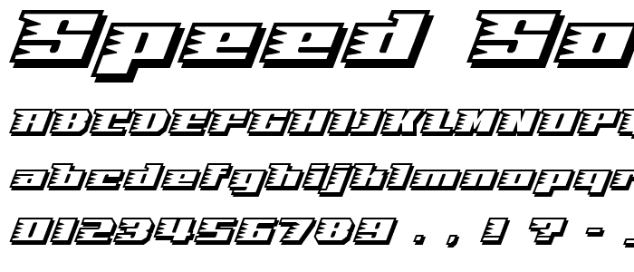 Speed Solid font