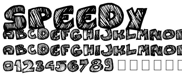 Speedy font