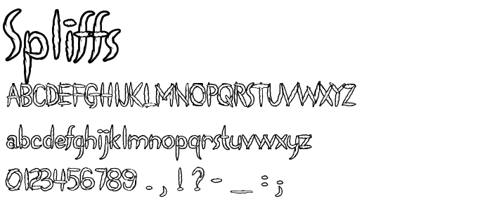 Spliffs font