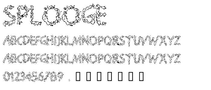 Splooge font