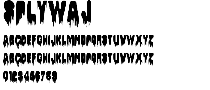 Splywaj font