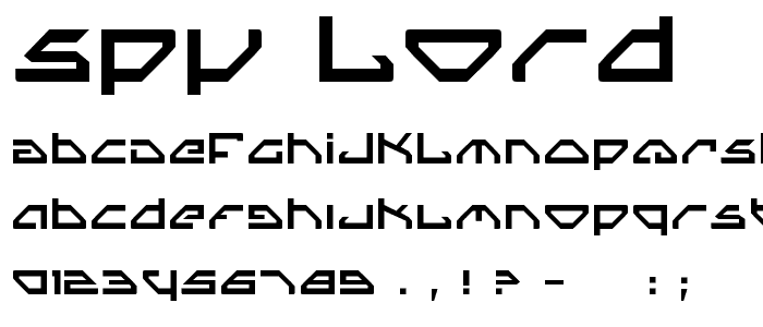 Spy Lord font