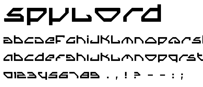 Spylord font