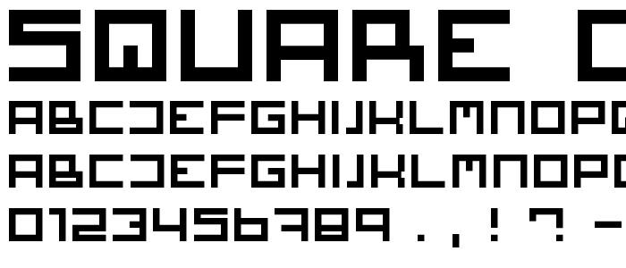 Square One font