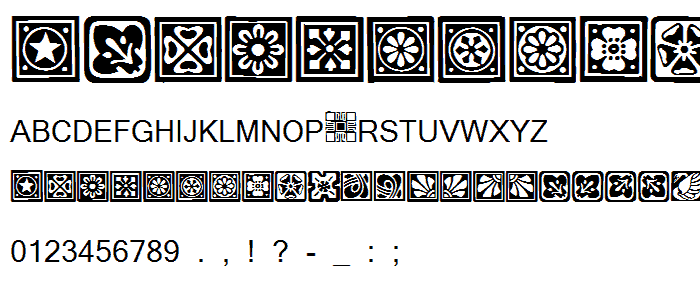 Square Ornaments font