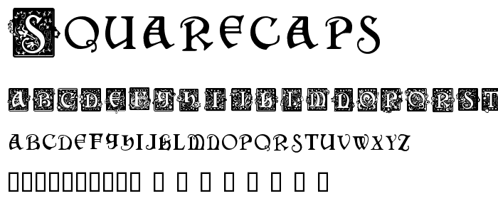 SquareCaps font