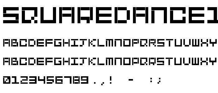 SquareDance10 font