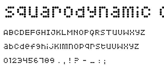 Squarodynamic 08 font