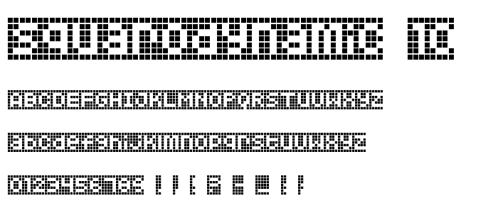 Squarodynamic 10 font