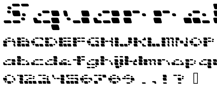 Squarrel  Rounded font