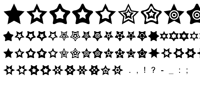 Star Things font