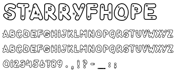 StarryFHope font