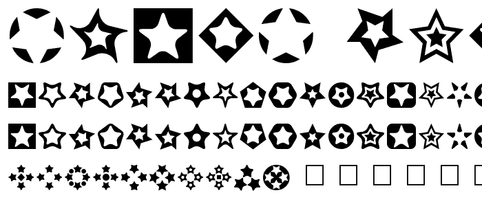 Stars for 3D FX font