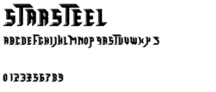 Starsteel font