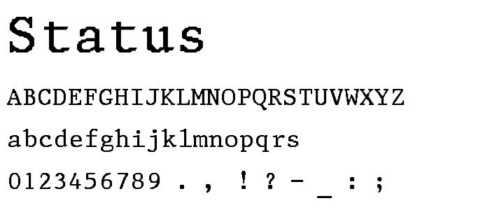 Status font