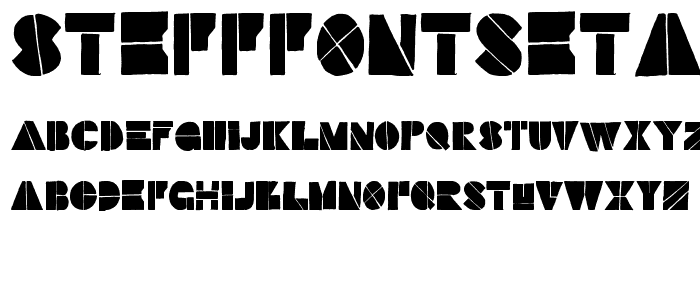 StefffontSetA font