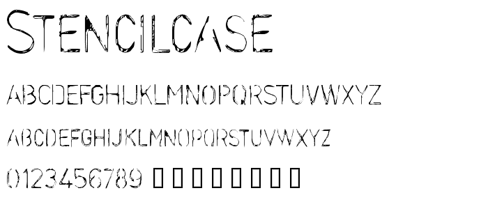 Stencilcase font