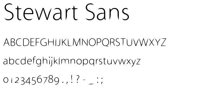 Stewart Sans font