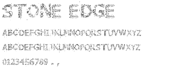 Stone Edge font