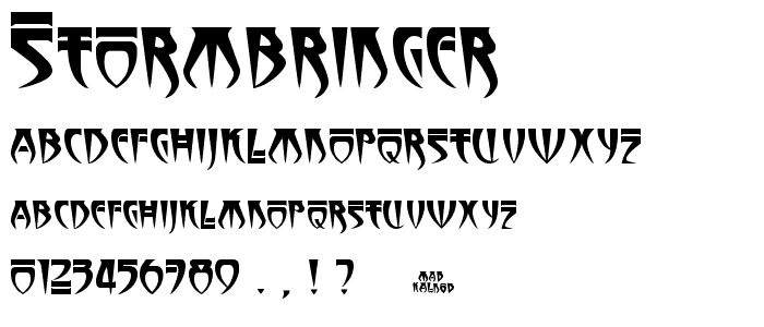 Stormbringer font