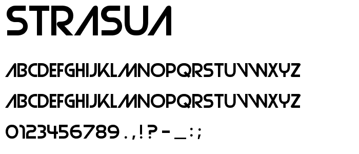 Strasua font