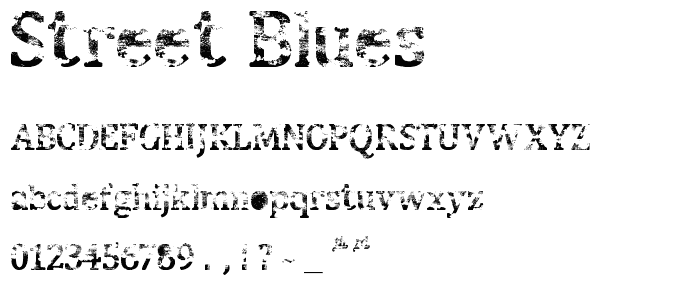 Street Blues font