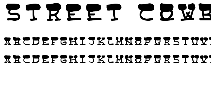 Street Cowboys font