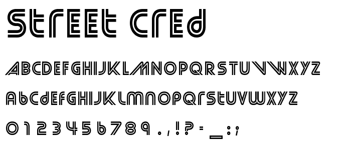 Street Cred font