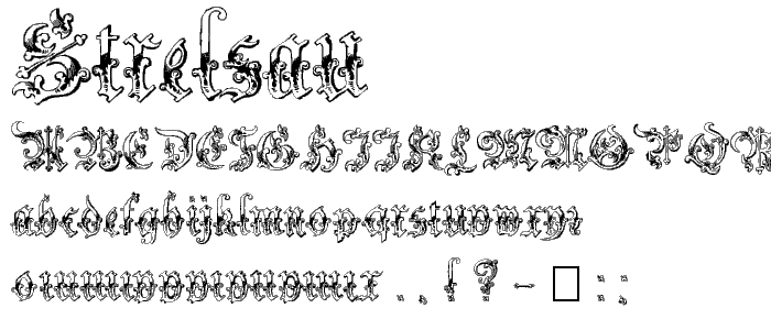 Strelsau font