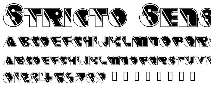 Stricto Sensu font