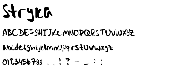 Stryka font