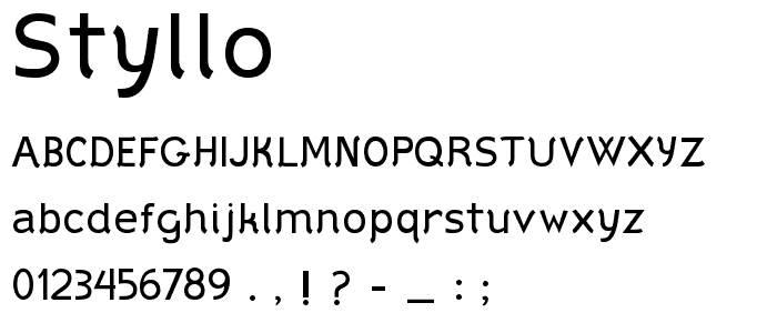 Styllo font