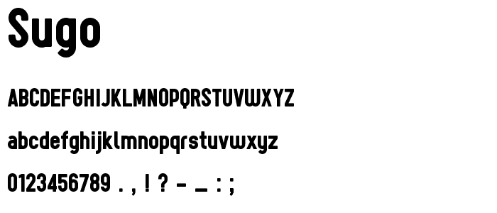 Sugo font