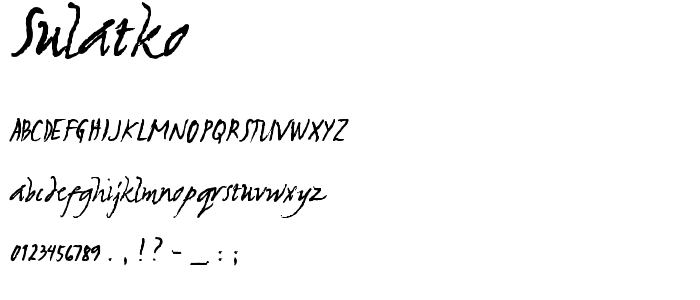 Sulatko font