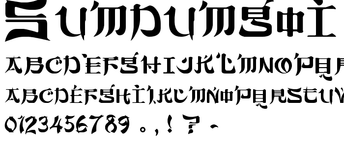 Sumdumgoi Regular font