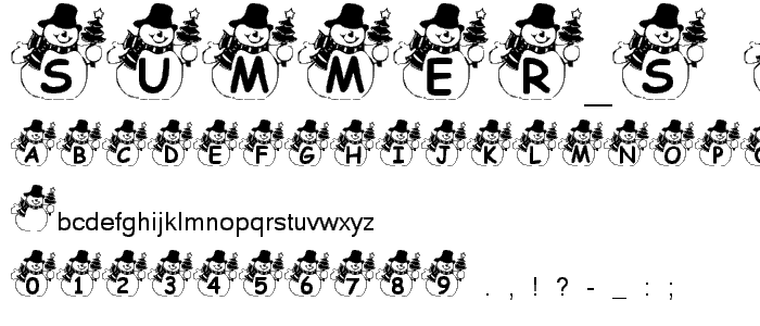 Summer_s Snowman font