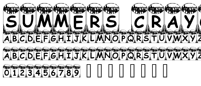 Summers Crayons font