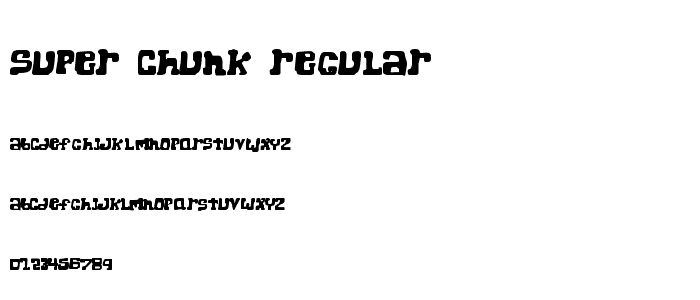 Super Chunk Regular font